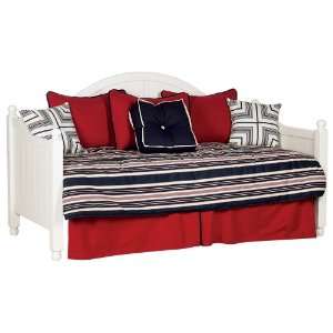  Augusta Pure White Beadboard Daybed with Link Spring
