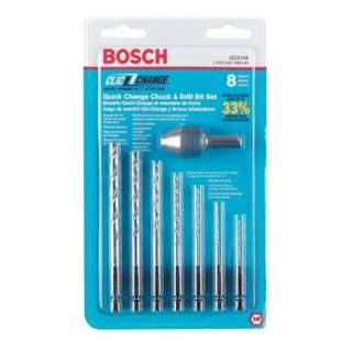 Bosch CC2110 Clic Change 8 Piece Twist Drill Bit Assortment with Clic 