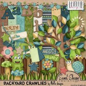  Digital Scrapbooking Kit: Backyard Crawlies by Lliella Designs 