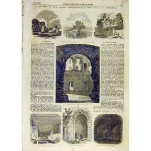  1853 Rochester Archaeological Allington Castle Print