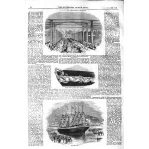    1843 GREAT BRITAIN STEAM SHIP FIGURE HEAD BREAKFAST