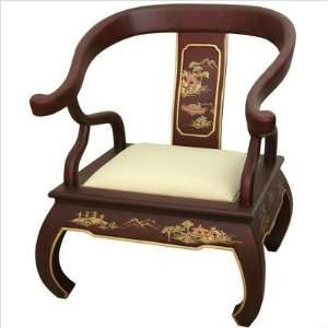  Oriental Furniture LCQ CR 001 RLS Landscape Ming Chair in 