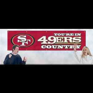 Youre In SAN FRANCISCO 49ers Country NFL Red Embroidered 8 x 2 
