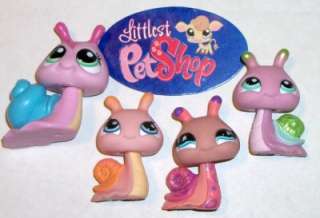 LPS SNAIL FAMILY~Mom & Baby~#124 262 823 1733 Pink~Littlest Pet Shop 