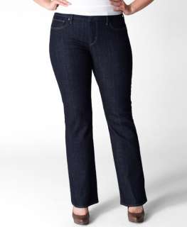   Demi Slight Curve Slim Boot Cut Jeans Womens Plus Levis New  