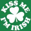 KISS ME Im IRISH St Paddys Day American Apparel T Shirt  