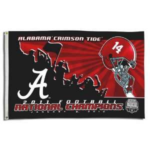 NCAA Alabama Crimson Tide 2011 BCS Champions 3 Foot by 5 Foot Banner 