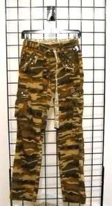MISS ME STEAMPUNK Cargo Camoflauge Pant Military S NWT  