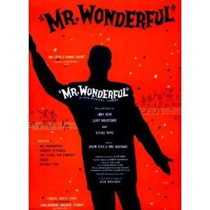  Mr. Wonderful Vintage 1956 Sheet Music from Mr. Wonderful 