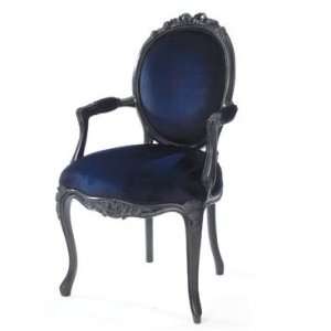  Carved Black on Black Chair Kensington Collection