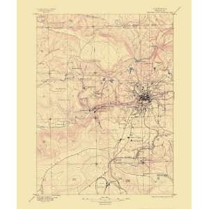  USGS TOPO NEVADA CITY SPECIAL CALIFORNIA MAP 1895