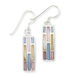  Sterling Silver Mother of Pearl Earrings: Jewelry