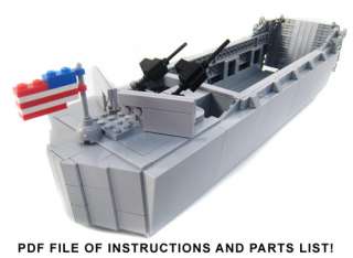Lego Custom WWII Higgins Boat LCVP   INSTRUCTIONS ONLY!  