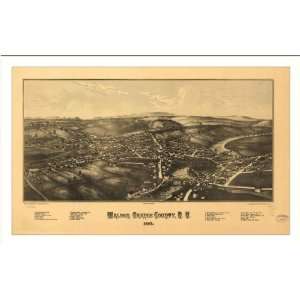  Historic Walden, New York, c. 1887 (M) Panoramic Map 