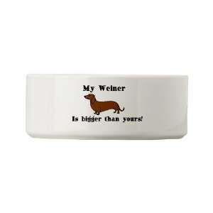  My Weiner Dachshund Small Pet Bowl by CafePress: Pet 