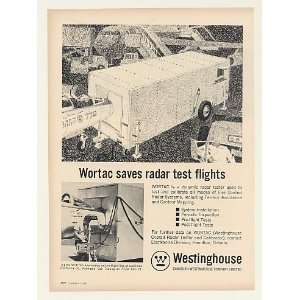  1962 Westinghouse Wortac Aircraft Radar Tester Print Ad 