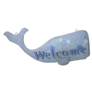 Pack of 2 Whale Welcome Hanging Wall Decor:  Home 