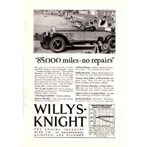 1927 Ad Willys Knight Six Roadster Baseball Antique Car Original Print 
