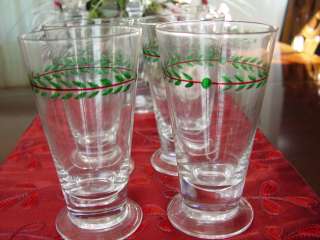 Pfaltzgraff Merriweather Christmas Beverage Glasses (4)  