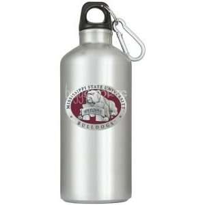 : Mississippi State Bulldogs Stainless Steel Water Bottle Mascot Logo 