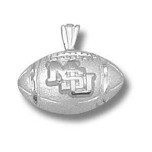  Mississippi State Bulldogs Solid Sterling Silver MSU Football 