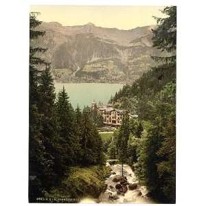   : Brienz Lake,Hotel Giessbach,Bern,Switzerland,c1895: Home & Kitchen