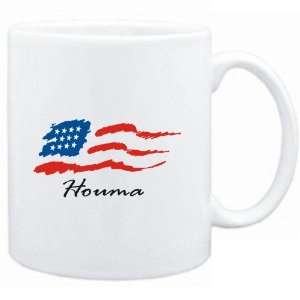  Mug White  Houma   US Flag  Usa Cities Sports 
