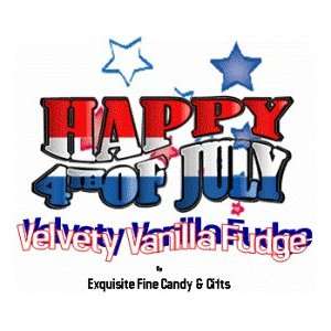 Happy 4th of July Velvety Vanilla Fudge Grocery & Gourmet Food