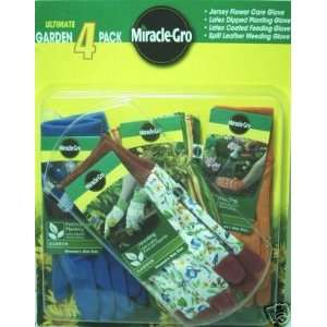  Miracle Gro Ultimate Lawn & Garden Gloves 4 Pack
