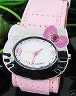 New Hello Kitty Lady Girl Quartz Wrist Watch PINK CUTE PINK DATOU