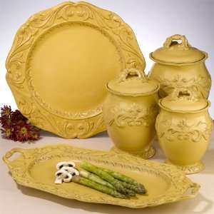 Firenze Gold Fish Platter w/Handle, Designed by Pamela Gladding 