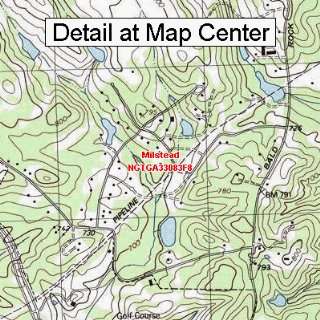 USGS Topographic Quadrangle Map   Milstead, Georgia (Folded/Waterproof 