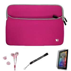 Case Sleeve with Extra Pocket // Fits Anywhere// for HTC Flyer 3G WiFi 