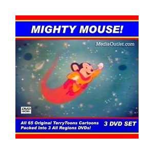  Mighty Mouse Cartoons All 65 TerryToons 3 Discs 