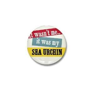  Sea Urchin Funny Mini Button by  Patio, Lawn 