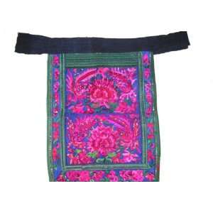  Antique Embroidery Textile Art Miao Hmong Costume #172 