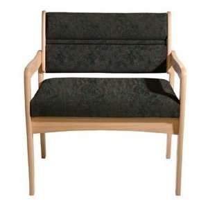  Bariatric Standard Leg Chair   Light Oak/Green Water 