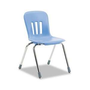 Metaphor Series Classroom Chair, 16 1/2 Seat Height, Blueberry/Chrome