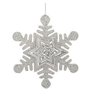  8½ Silver Snowflake Metal Ornament