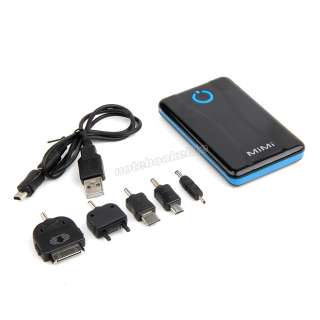 Black 4800mAh Portable Power Bank Battery Charger for iPhone 4S/iPad 