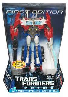 TRANSFORMERS PRIME Animated Series First Edition Voyager Optimus Prime 