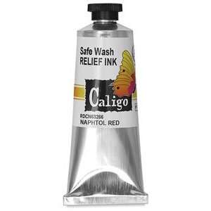  Caligo Safe Wash Relief Inks   Naphthol Red, 75 ml Arts 
