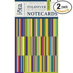 Iota Set of Nine Fold over Note cards with Envelopes   Tibetan Silk 