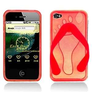  Apple Iphone 4 4S Slipper Skin RED Protection Case: Cell 