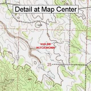  USGS Topographic Quadrangle Map   Irish Hill, California 