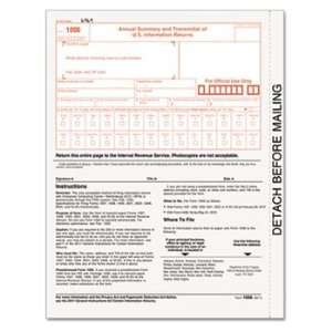  TOPS 1096 IRS Approved Tax Form