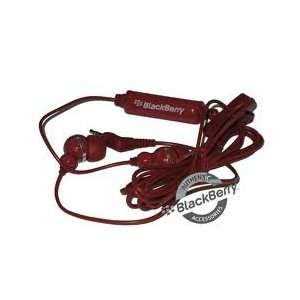  BlackBerry Sound Isolating Headset 2.5mm, Red Electronics