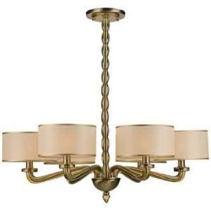  Crystorama Luxo Collection Antique Brass 30 Wide 