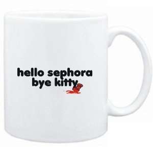  Mug White  Hello Sephora bye kitty  Female Names Sports 