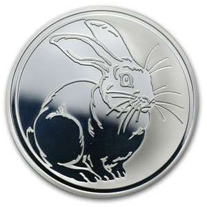  2011 1 oz Silver Russia Year of the Rabbit Proof Coin 